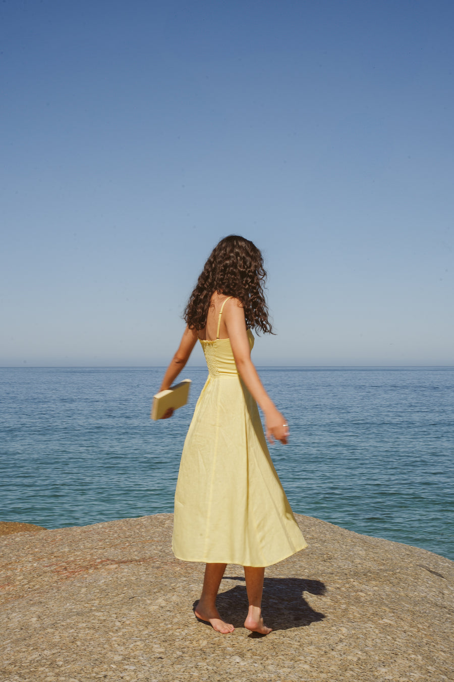 The Cara Dress in Banana Yellow