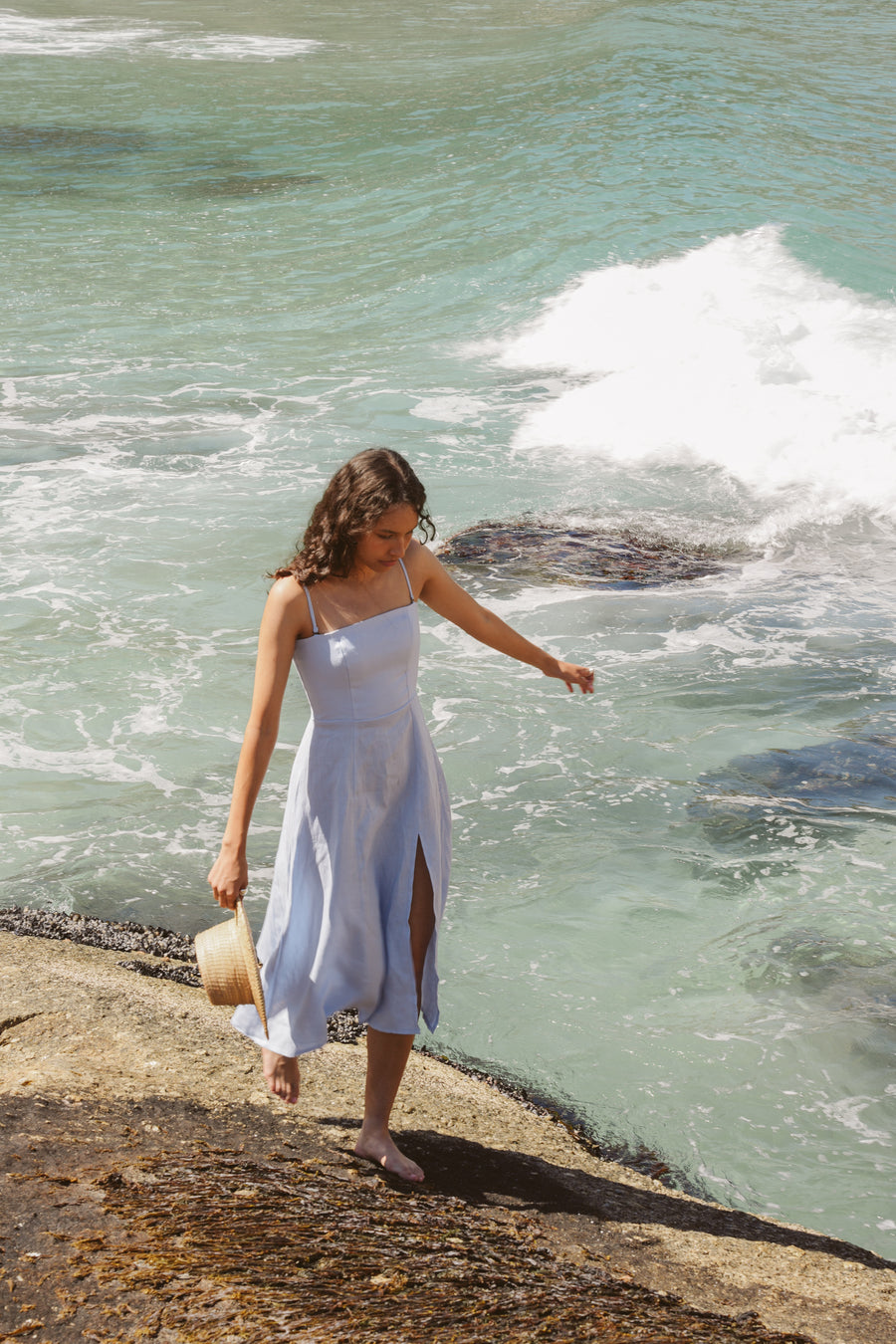 The Cara Dress in Powder Blue